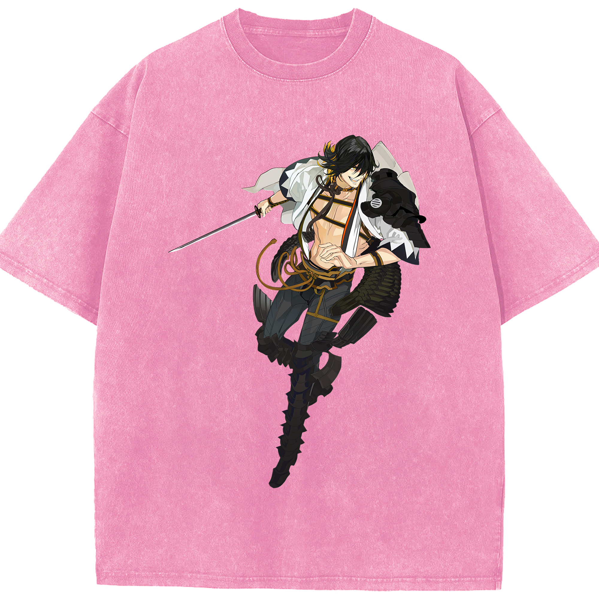 （画像用） 刀剣乱舞 Touken Ranbu 綿100% ヴィンテージ風 半袖Tシャツ（フロントプリント）